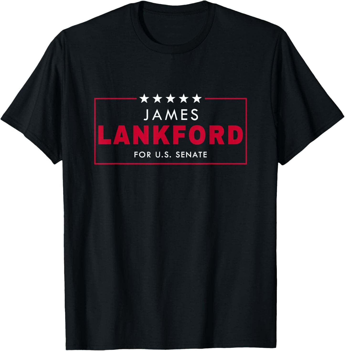 James Lankford 2022 Senate Election Oklahoma Republican Blue T-Shirt - T-Shirt | Black