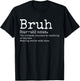Vintage Bruh Definition Funny Brother T-Shirt - T-Shirt | Black