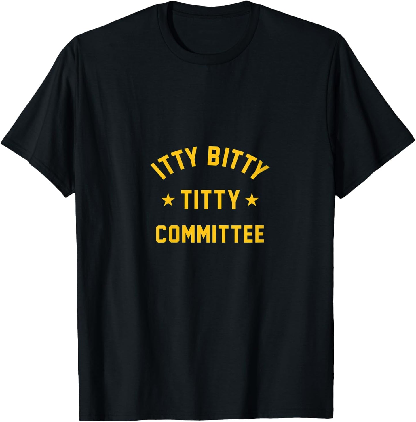 ITTY BITTY TITTY COMMITTEE V-Neck T-Shirt - T-Shirt | Black