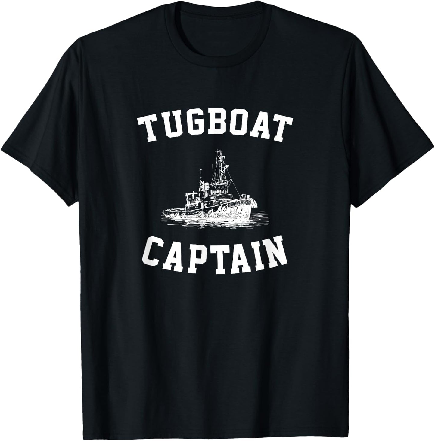 Tugboat Captain, Boating Tugboat T-Shirt - T-Shirt | Black