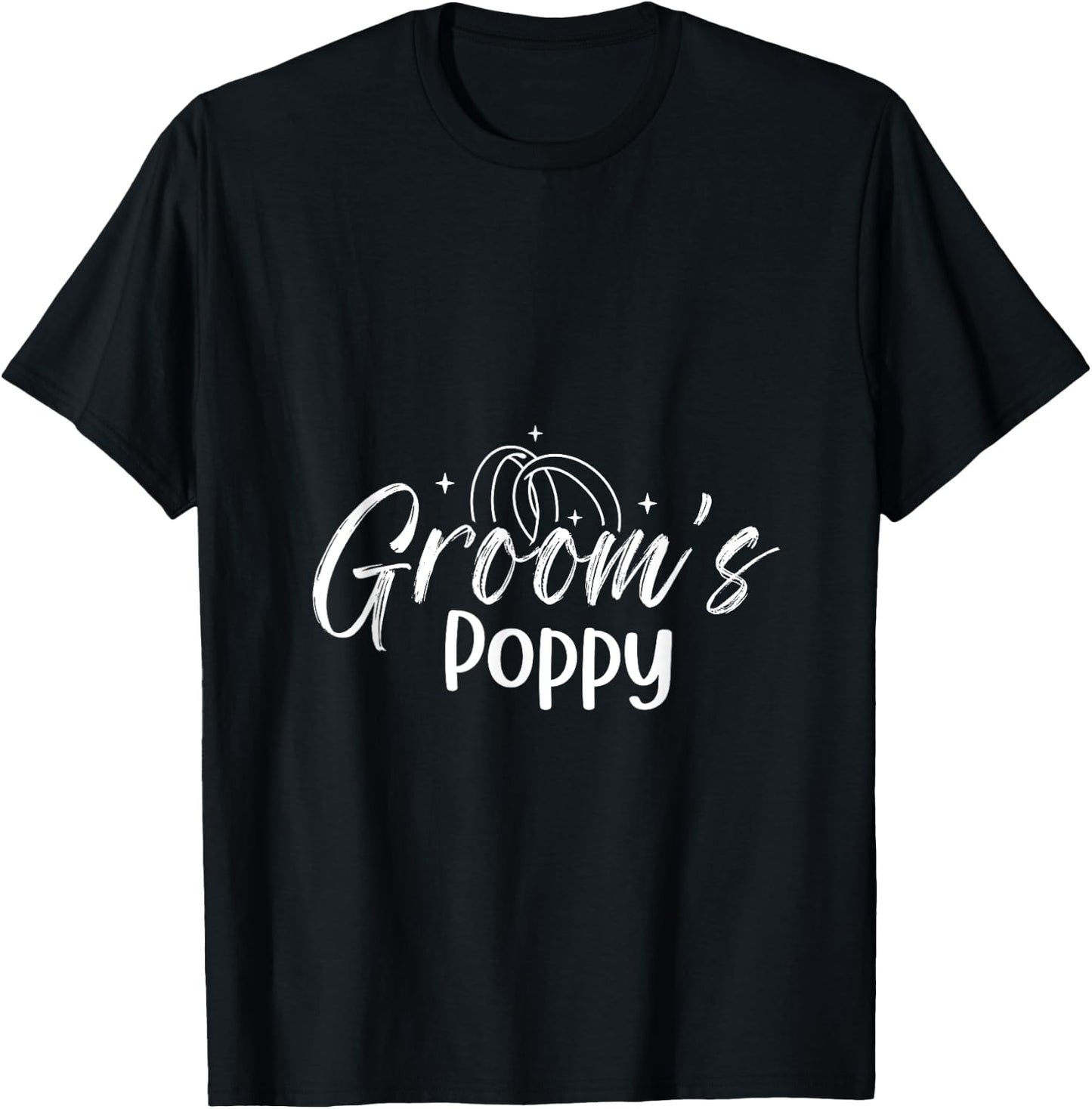 Marriage - Groom's Poppy T-Shirt - T-Shirt | Black