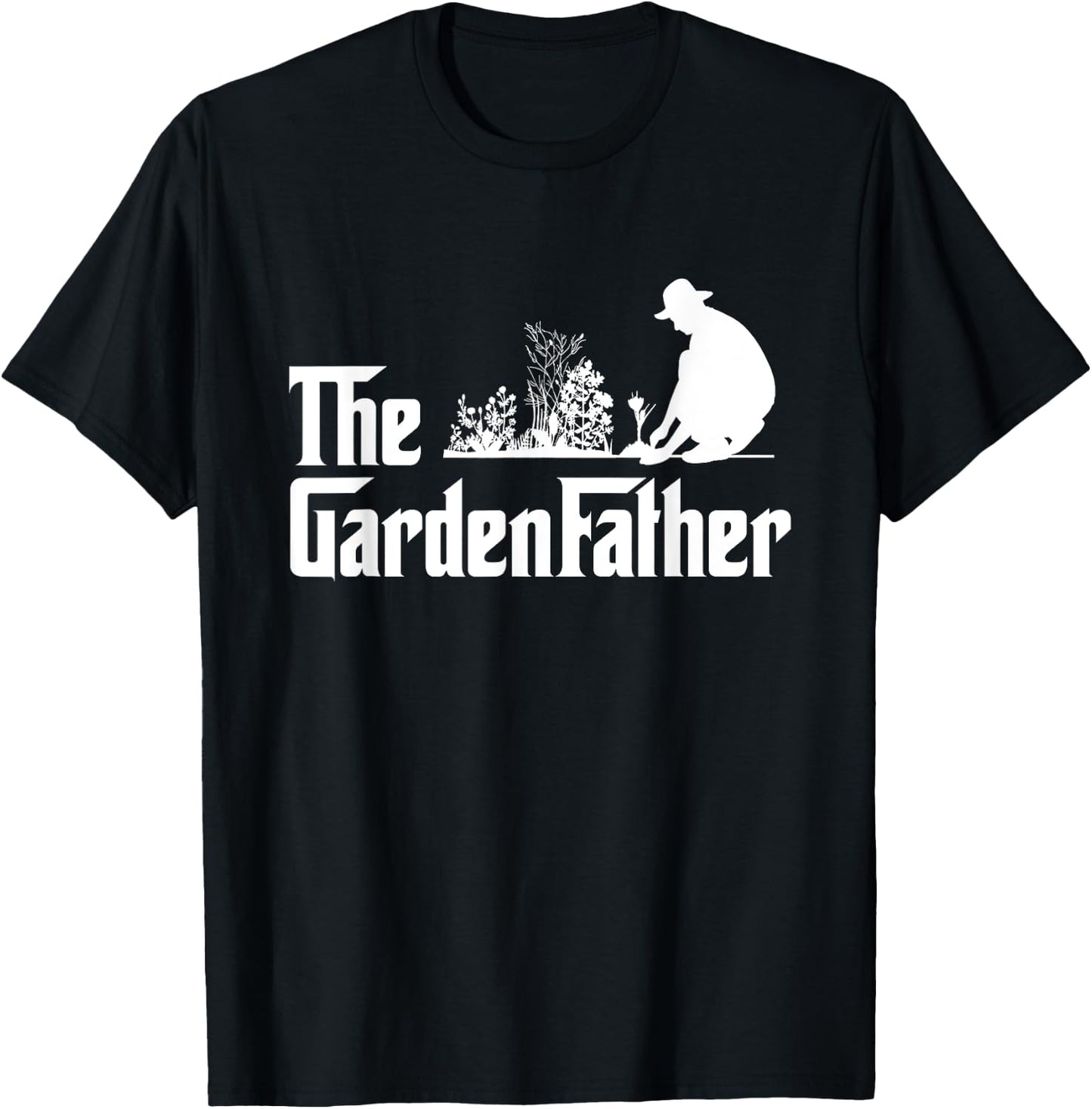 Vintage The Gardenfather Best Gardening Father Gifts Men T-Shirt - T-Shirt | Black