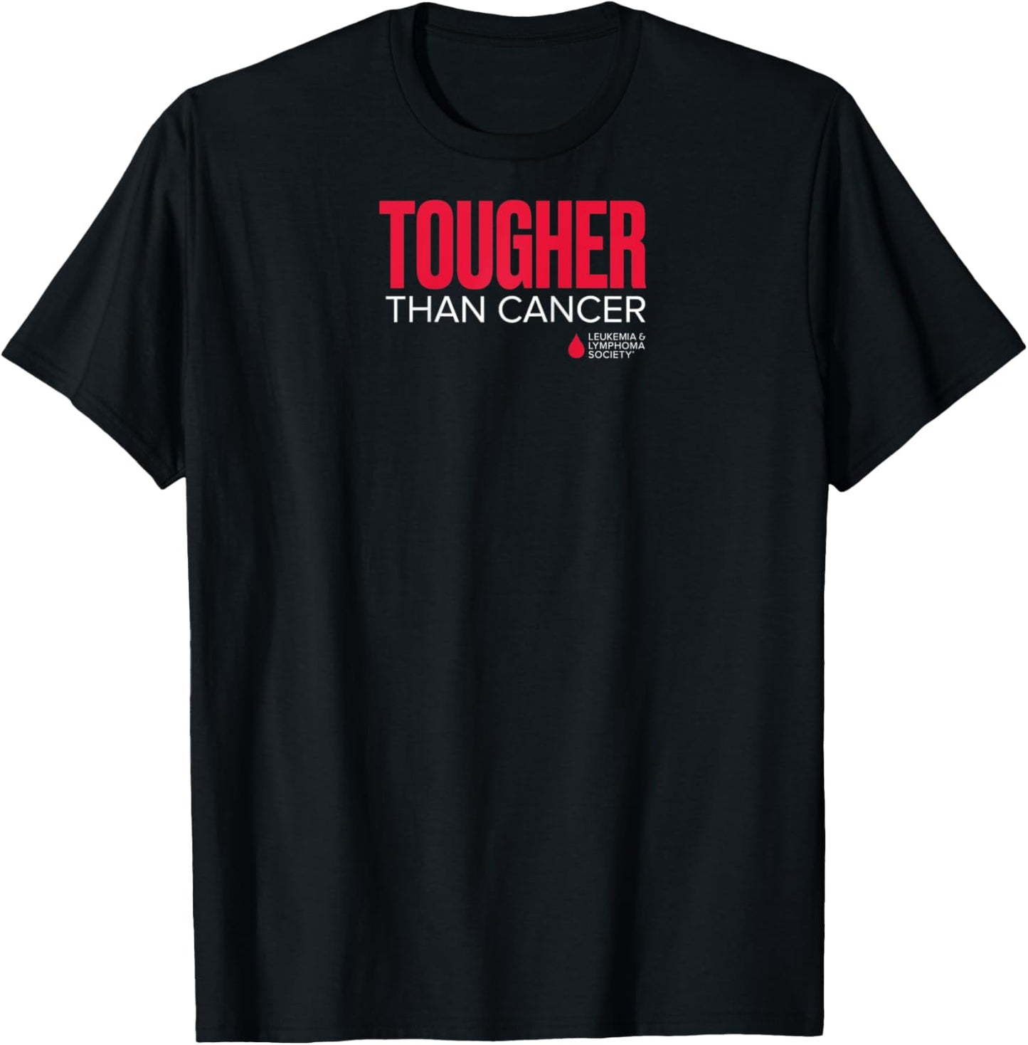 LLS - Tougher Than Cancer Raglan Baseball T-Shirt - T-Shirt | Black