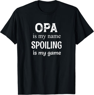 Opa Is My Name Germany German Grandpa T-Shirt - T-Shirt | Black