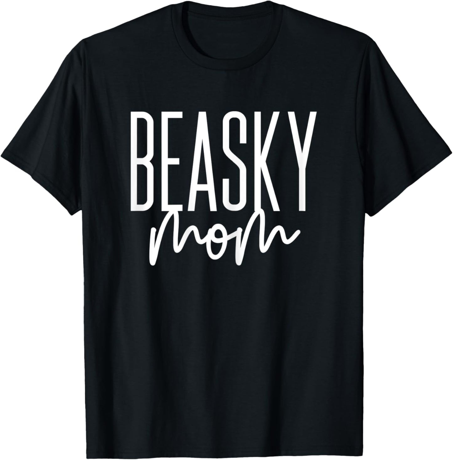 Beasky Beagle Husky Mix Dog Beasky Mom T-Shirt - T-Shirt | Black