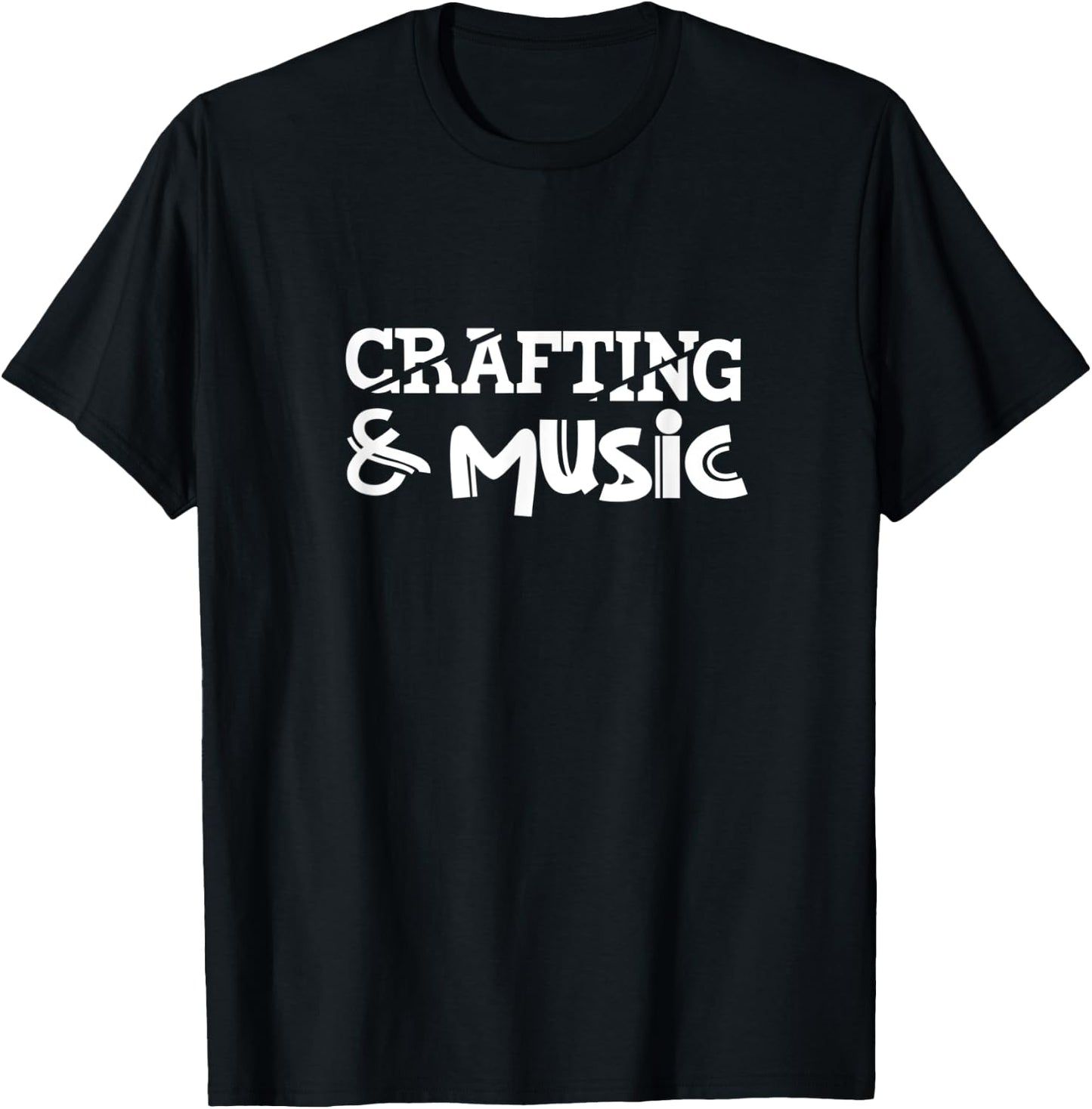 Crafting and Music Hobby Designer Scrapbooking Squad T-Shirt - T-Shirt | Black
