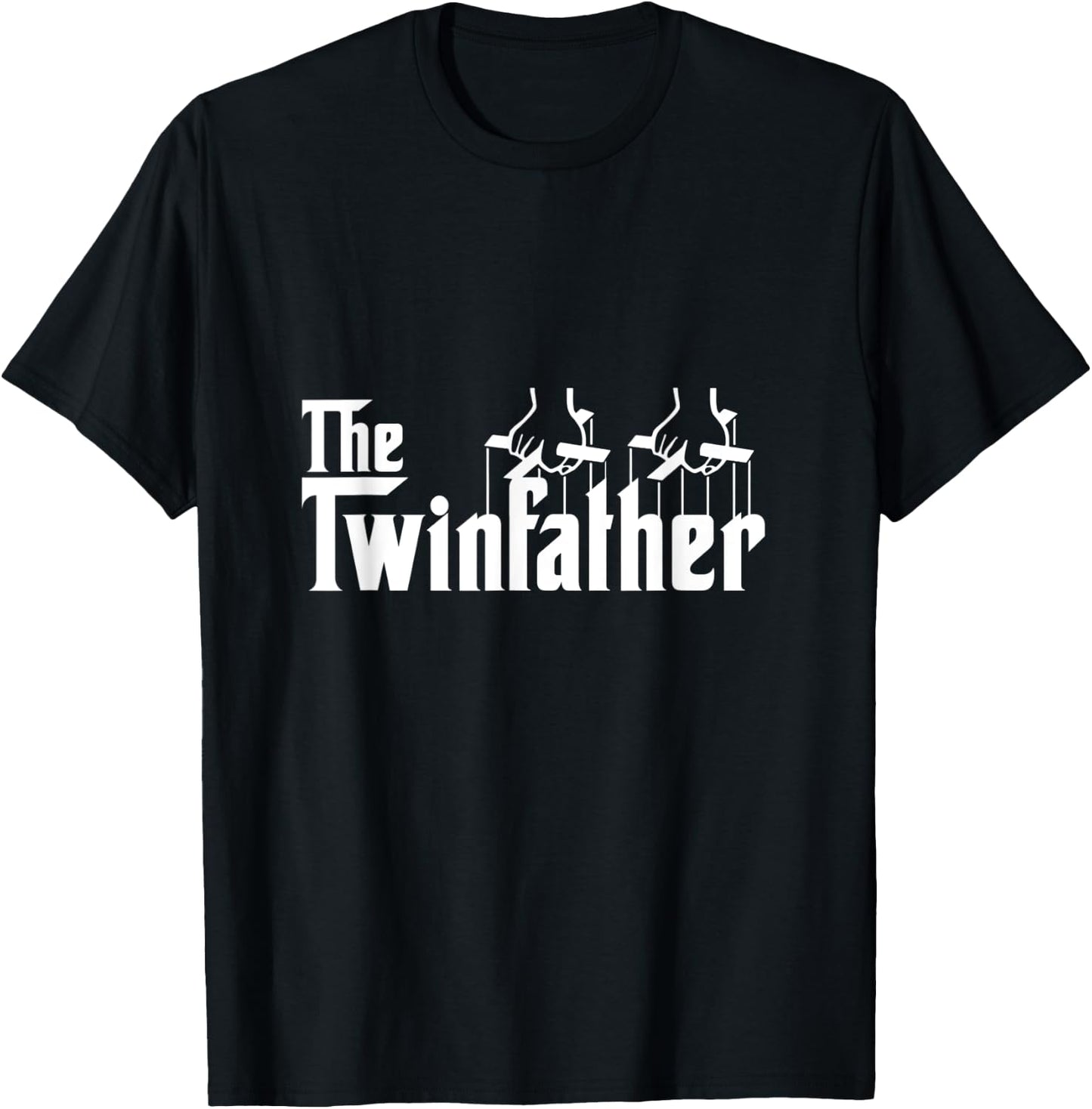 The Twinfather Funny Father Of Twins Dad T-Shirt - T-Shirt | Black
