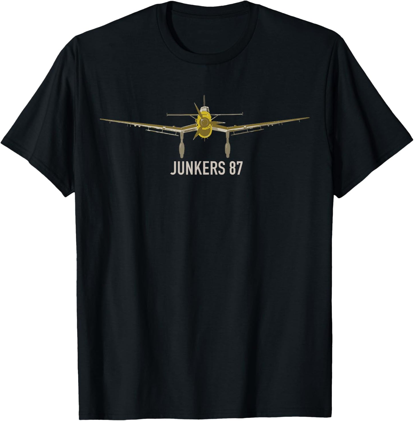 Junkers JU 87 Stuka WW2 Luftwaffe Plane Gift T-Shirt - T-Shirt | Black