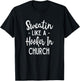 Sweating Like A Hooker In Church Exercise Funny Fitness T-Shirt - T-Shirt | Black