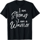 Cute Treatment Quote Patient Gift I Am Strong I Am a Warrior T-Shirt - T-Shirt | Black