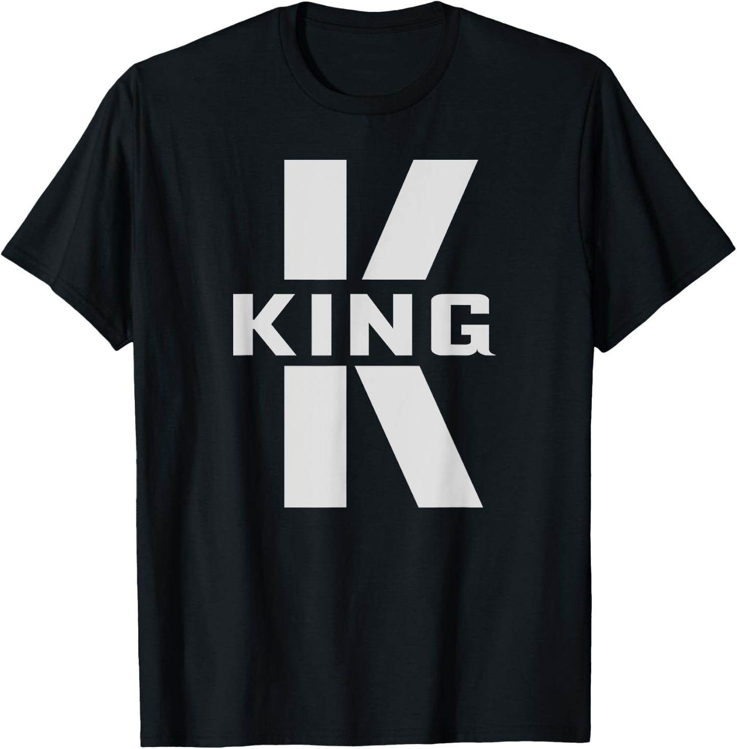 King Costume Letter K Matching Couples Gifts Q for Queen T-Shirt - T-Shirt | Black