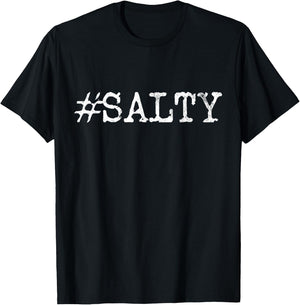 Salty Gamer Streamer Gift T-Shirt - T-Shirt | Black