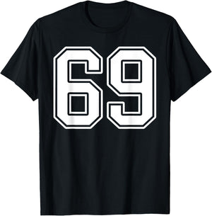 Number 69 Fan Player Jersey Style #69 Men Women Kids T-Shirt - T-Shirt | Black