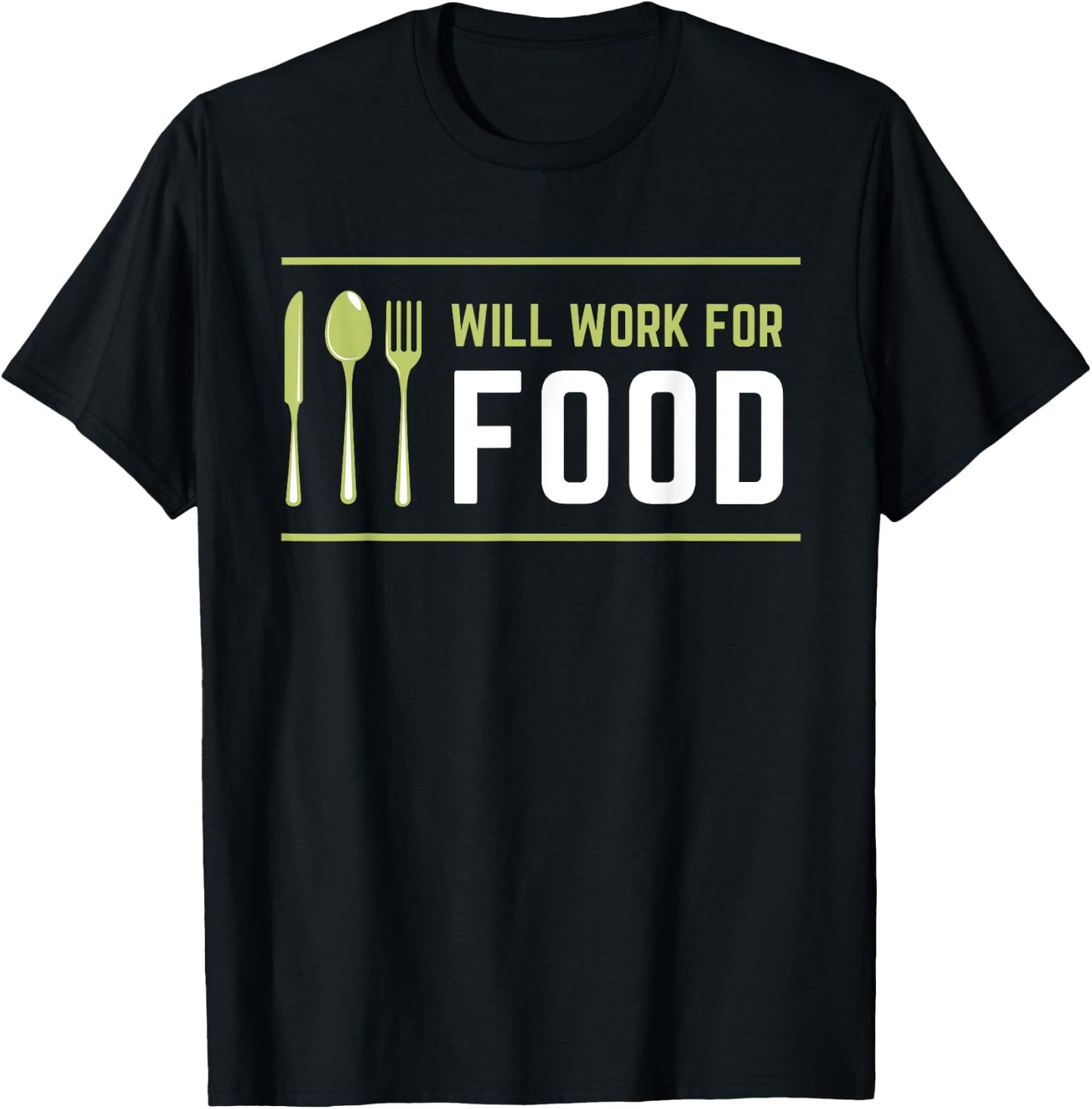 Funny Foodie Dad Gift Friend Foodie Gift Men Women T-Shirt - T-Shirt | Black