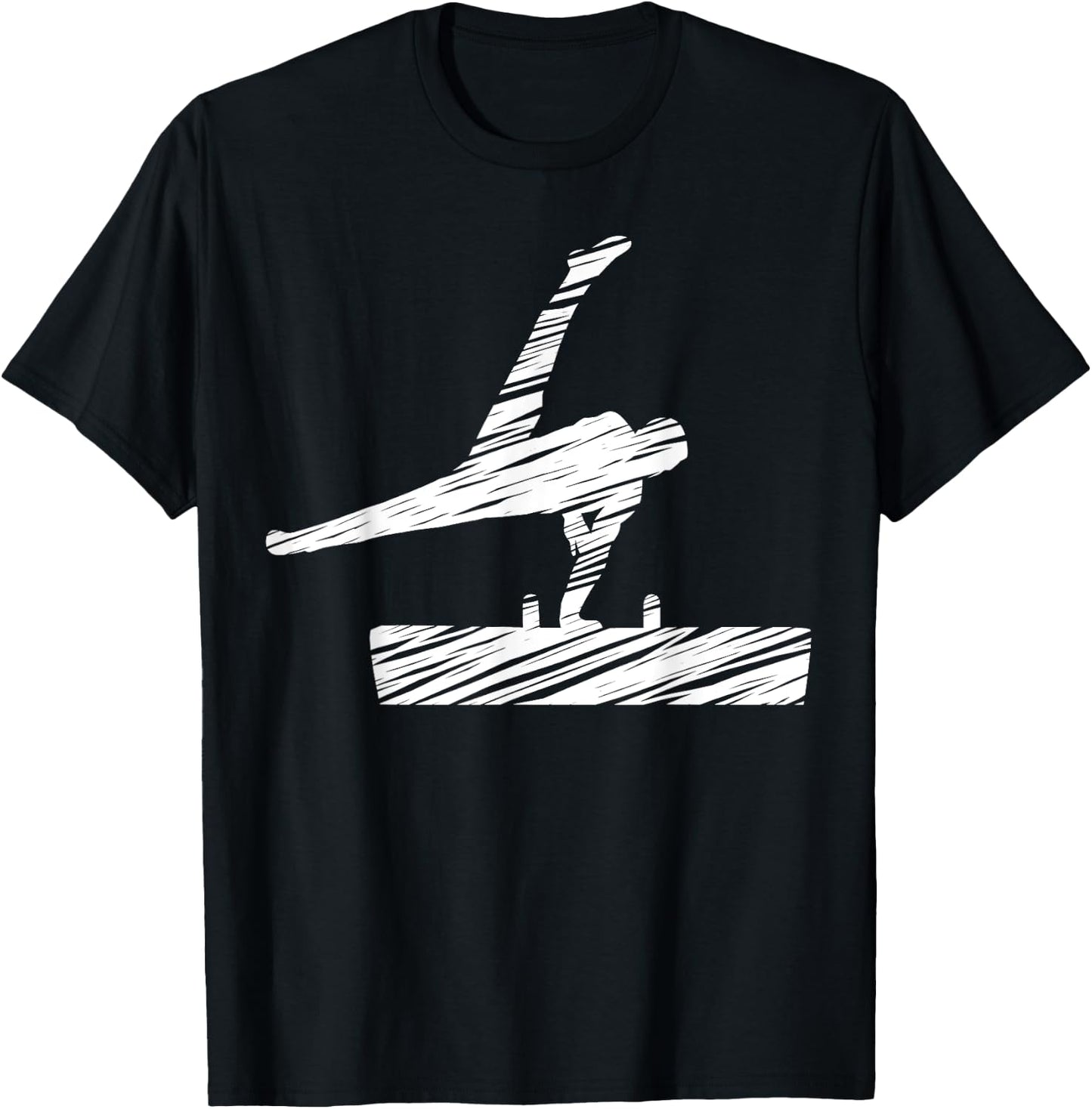 Motif gymnastics gymnast gymnastics fan vintage T-Shirt - T-Shirt | Black