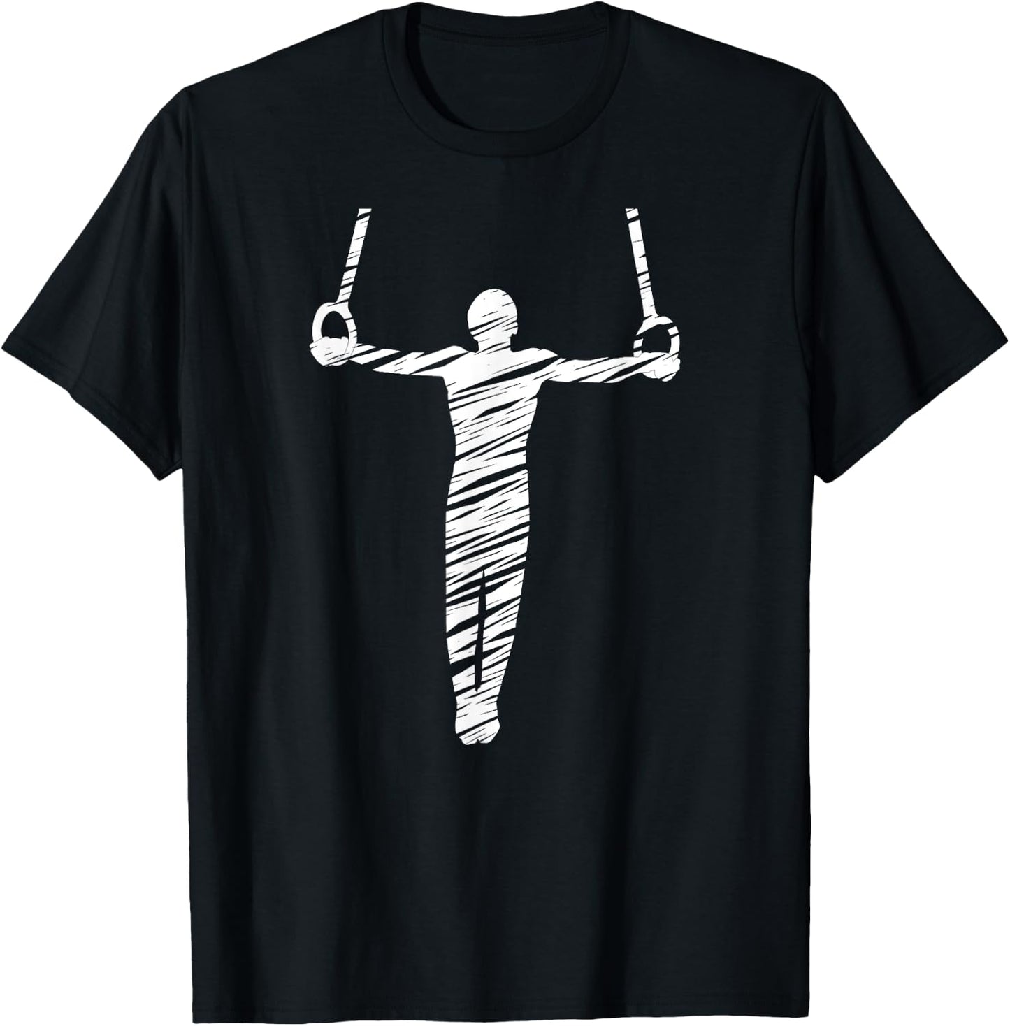 Motif gymnastics gymnast gymnastics fan vintage T-Shirt - T-Shirt | Black