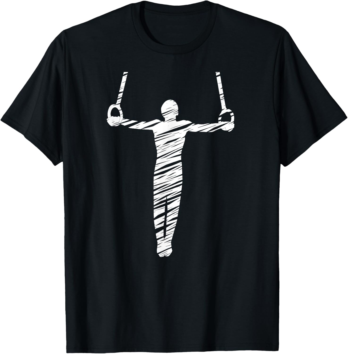 Motif gymnastics gymnast gymnastics fan vintage T-Shirt - T-Shirt | Black
