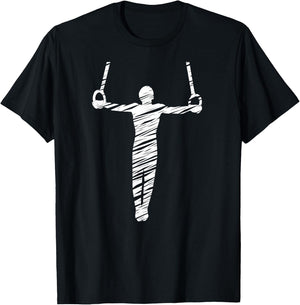 Motif gymnastics gymnast gymnastics fan vintage T-Shirt - T-Shirt | Black
