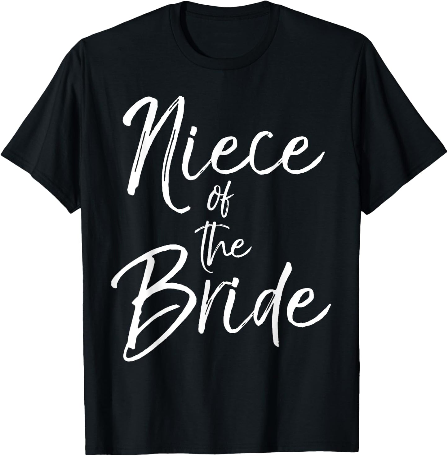 Matching Bridal Party Gifts for Family Niece of the Bride T-Shirt - T-Shirt | Black