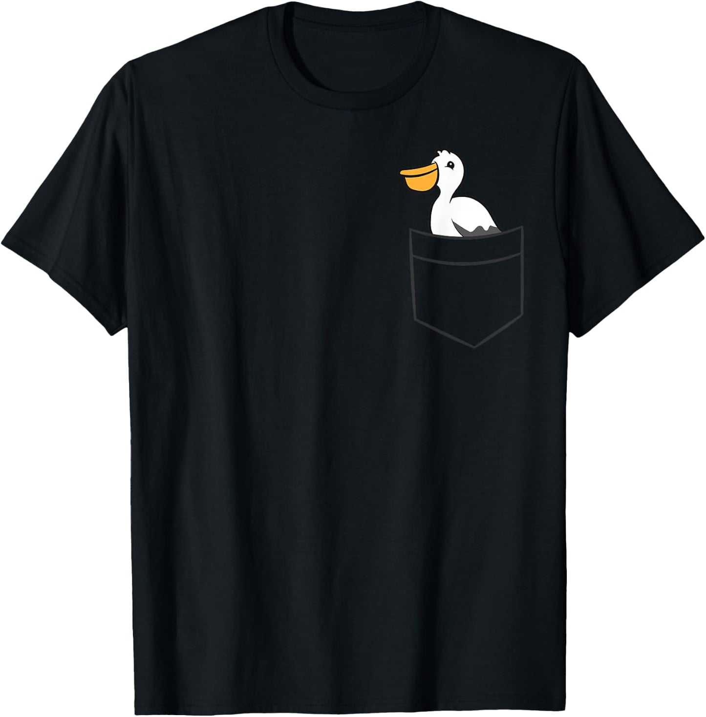 Pelican In The Pocket Love Pelicans T-Shirt - T-Shirt | Black
