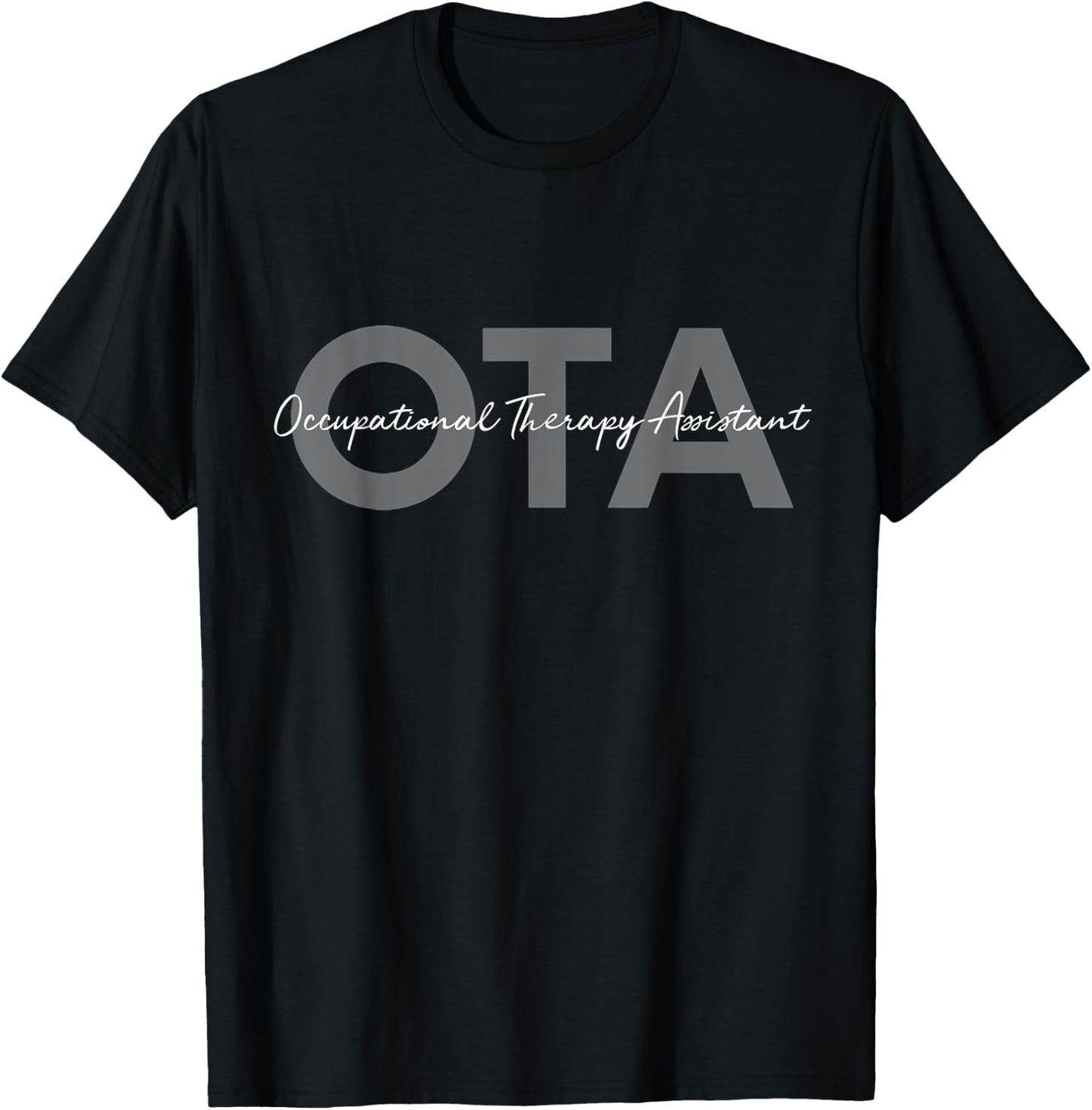 Occupational Therapy Assistant Ideas -Adults Black Short Sleeve Classic Fit T-Shirt - T-Shirt | Black