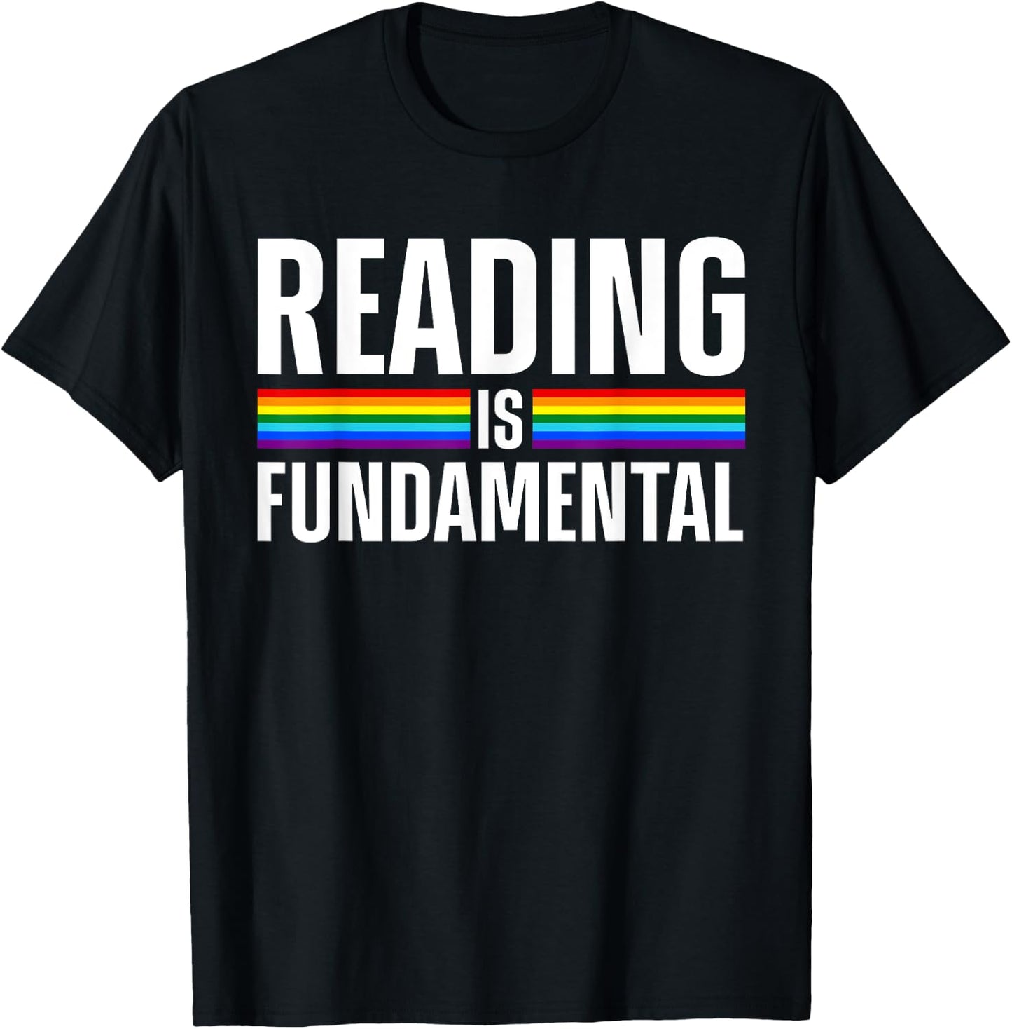 Cool Reading Art Women Library Bookworm Rainbow Book T-Shirt - T-Shirt | Black