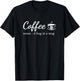 Coffee A Hug in a Mug Funny Saying Barista T-Shirt - T-Shirt | Black