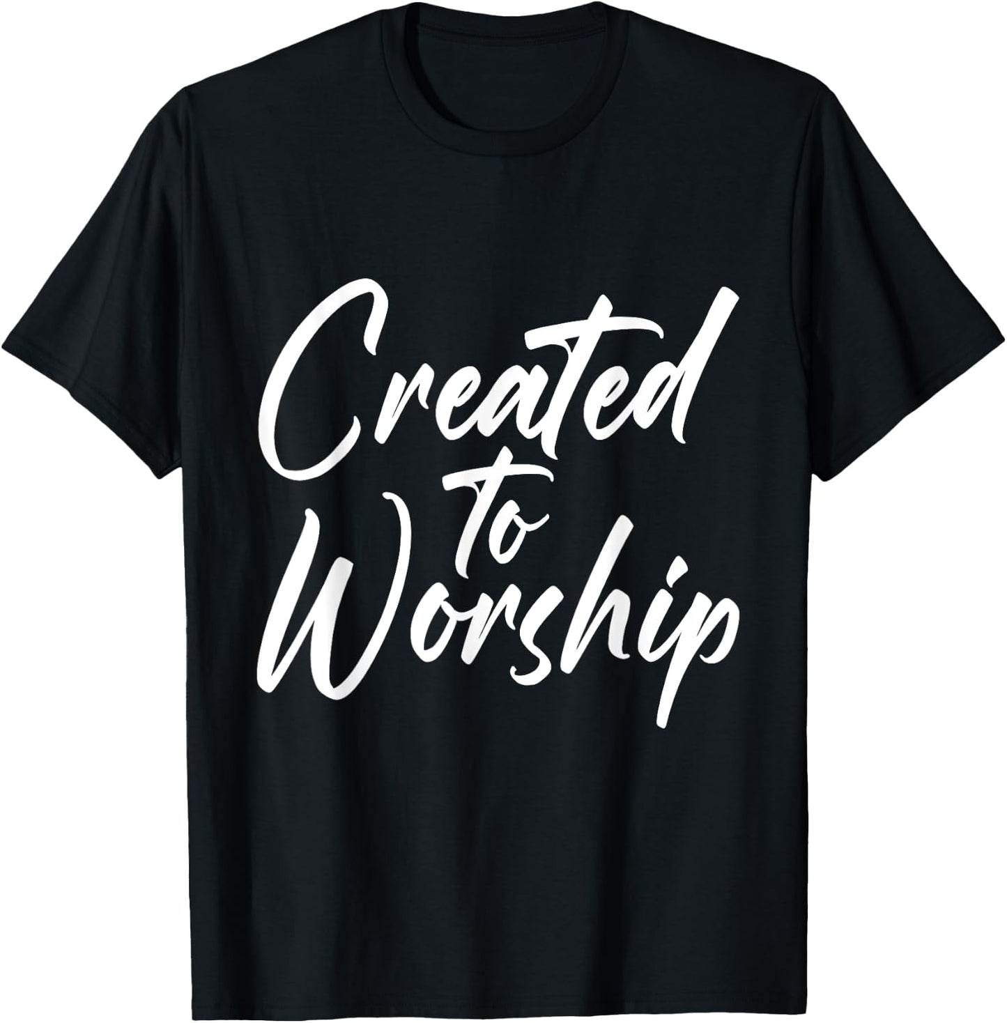 Created To Worship Shirt Worship Shirts kids religious T-Shirt - T-Shirt | Black