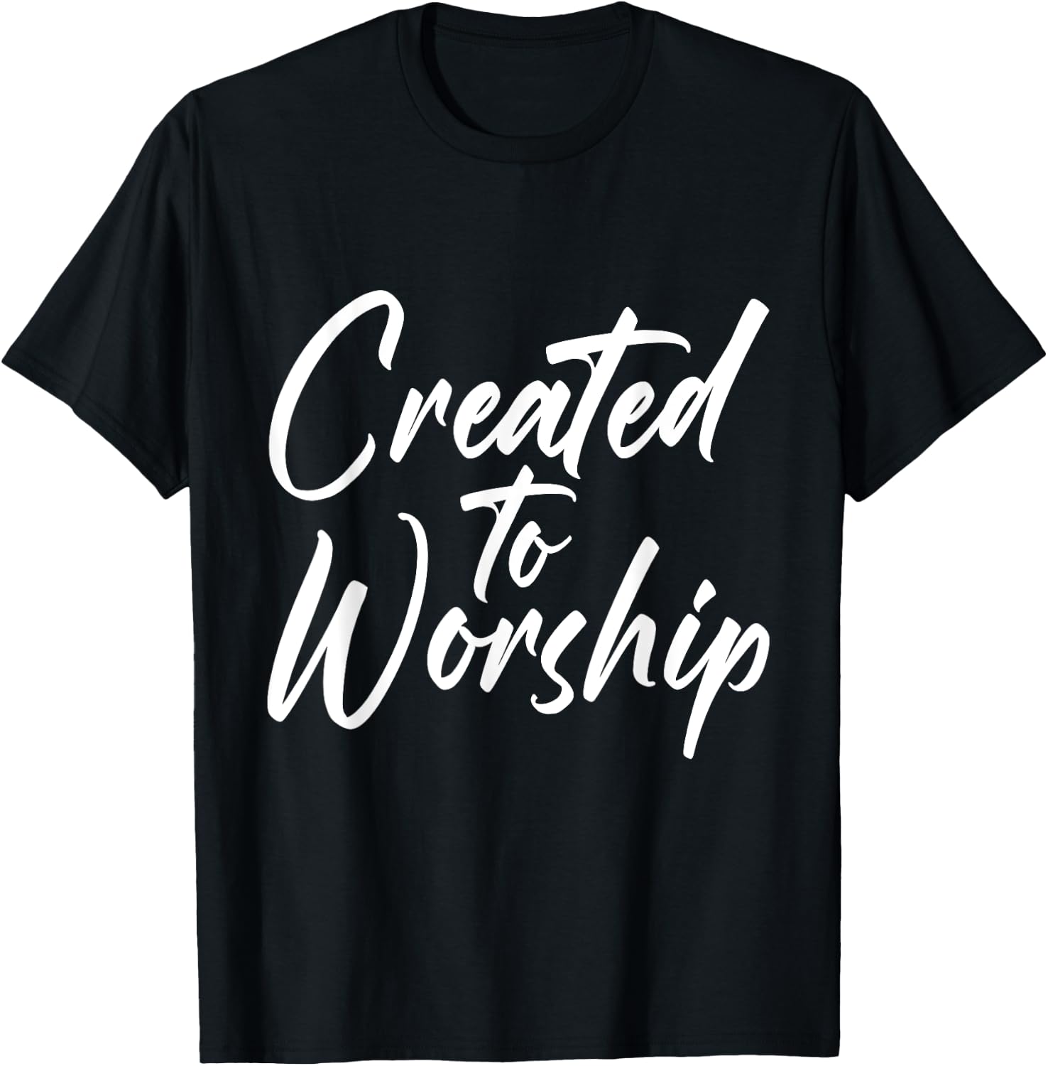 Created To Worship Shirt Worship Shirts kids religious T-Shirt - T-Shirt | Black