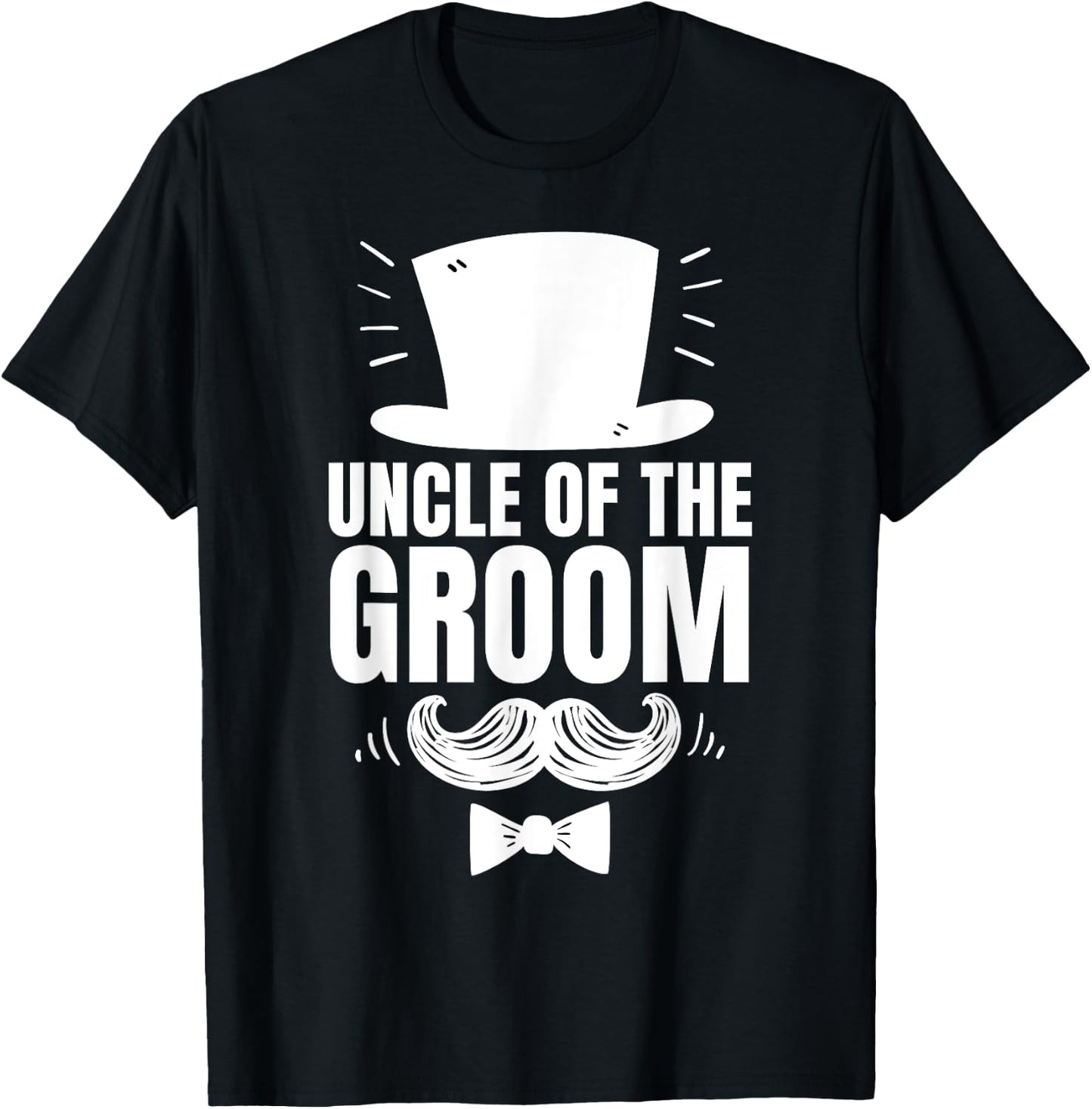 Uncle of The Groom For Wedding Groom's Uncle T-Shirt - T-Shirt | Black