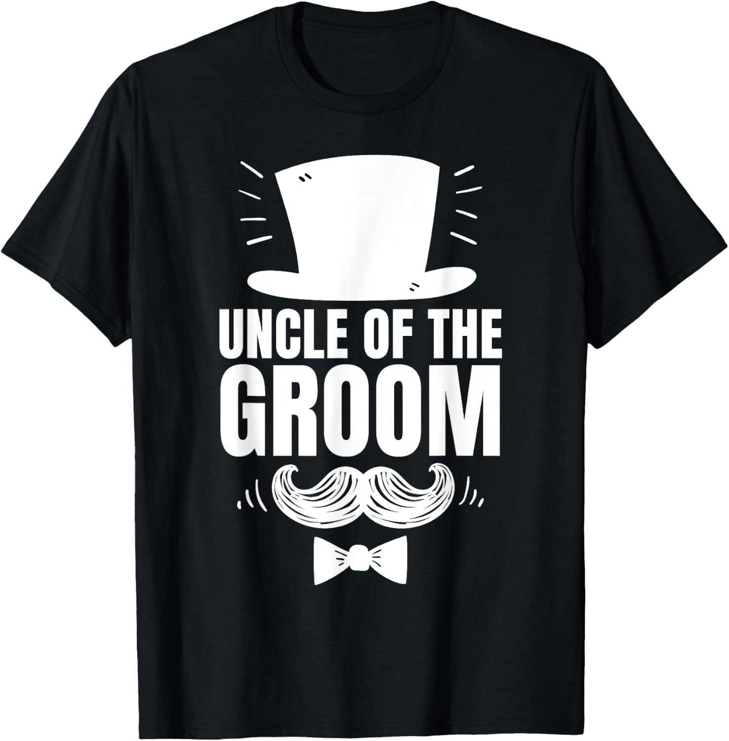 Uncle of The Groom For Wedding Groom's Uncle T-Shirt - T-Shirt | Black