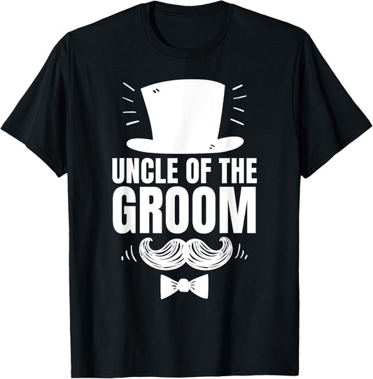 Uncle of The Groom For Wedding Groom's Uncle T-Shirt - T-Shirt | Black