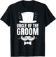 Uncle of The Groom For Wedding Groom's Uncle T-Shirt - T-Shirt | Black