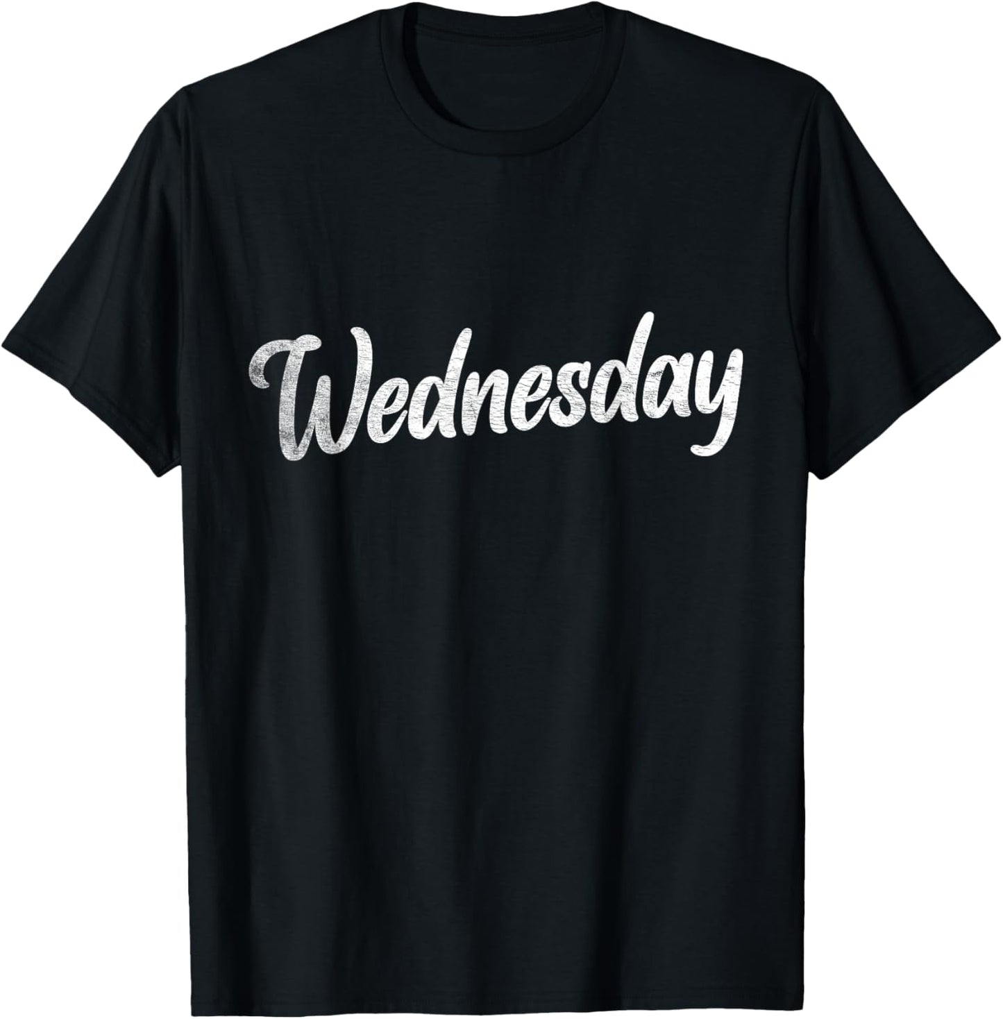Wednesday Distressed Fun Days of the Week Shirt Hump Day T-Shirt - T-Shirt | Black