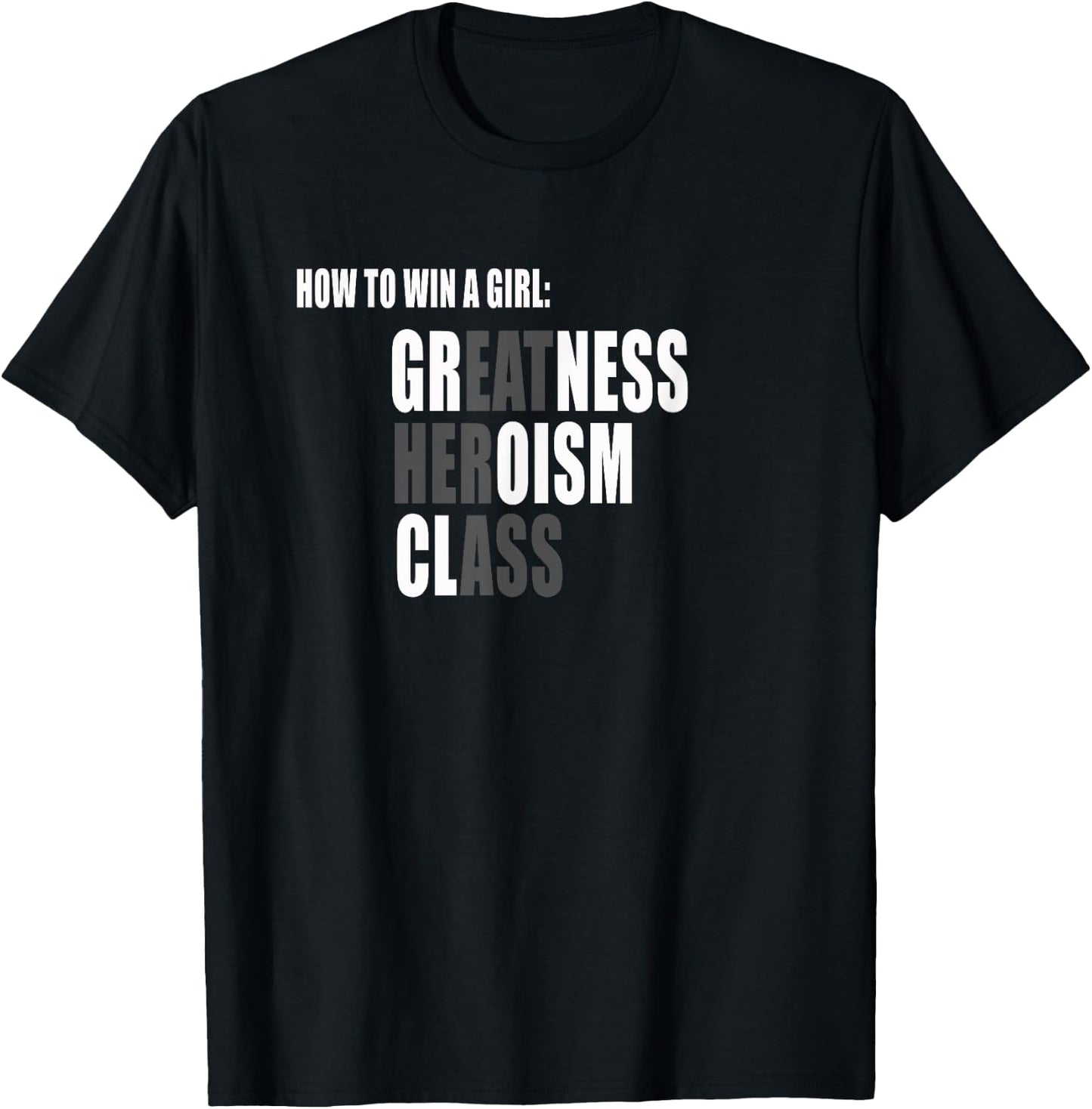 How to win a girl shirt T-Shirt - T-Shirt | Black
