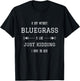 Bluegrass Quotes A Day without Bluegrass is like Funny T-Shirt - T-Shirt | Black