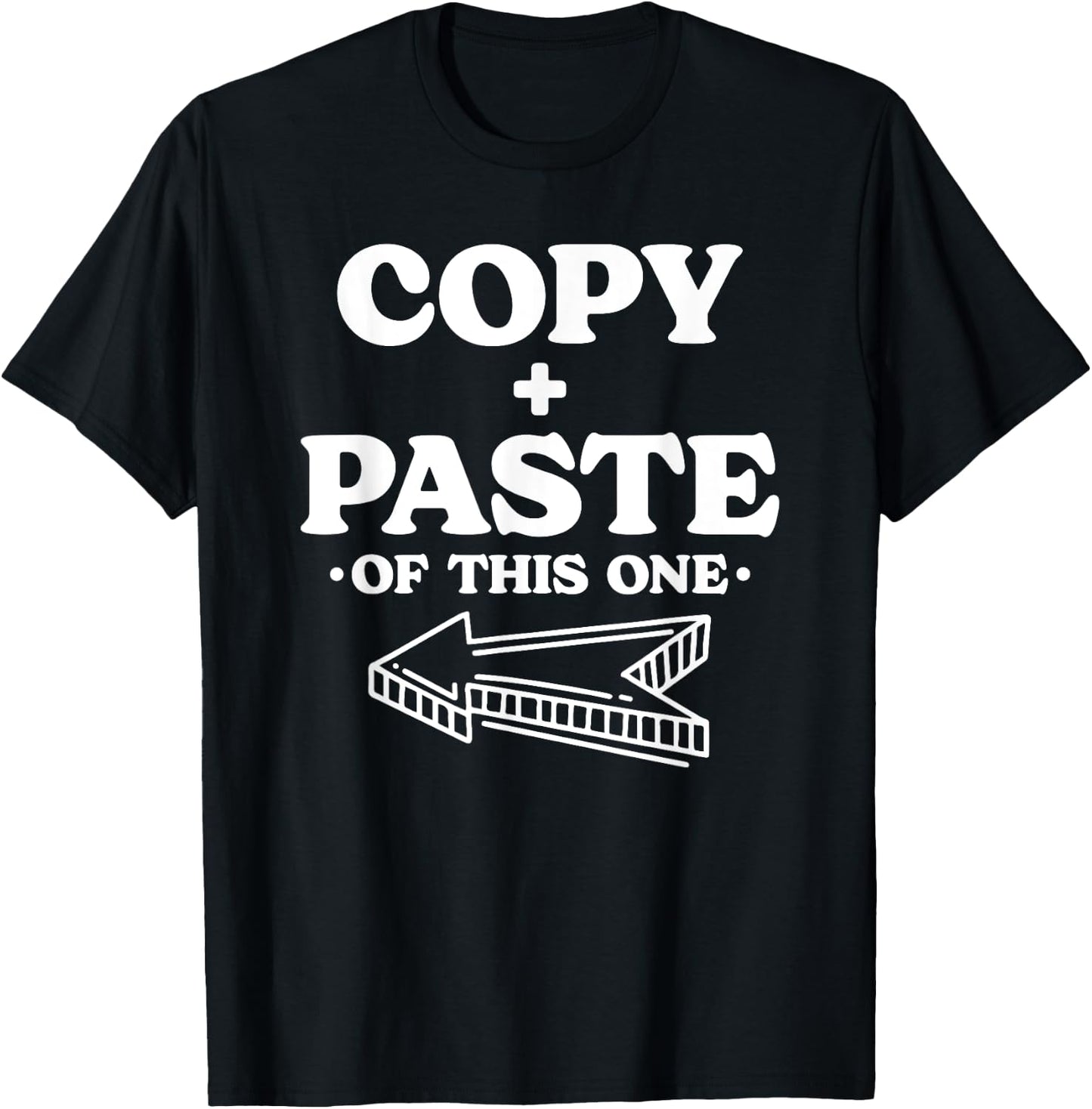Twins Matching Copy Paste Twinning Fun Twin Costume T-Shirt - T-Shirt | Black