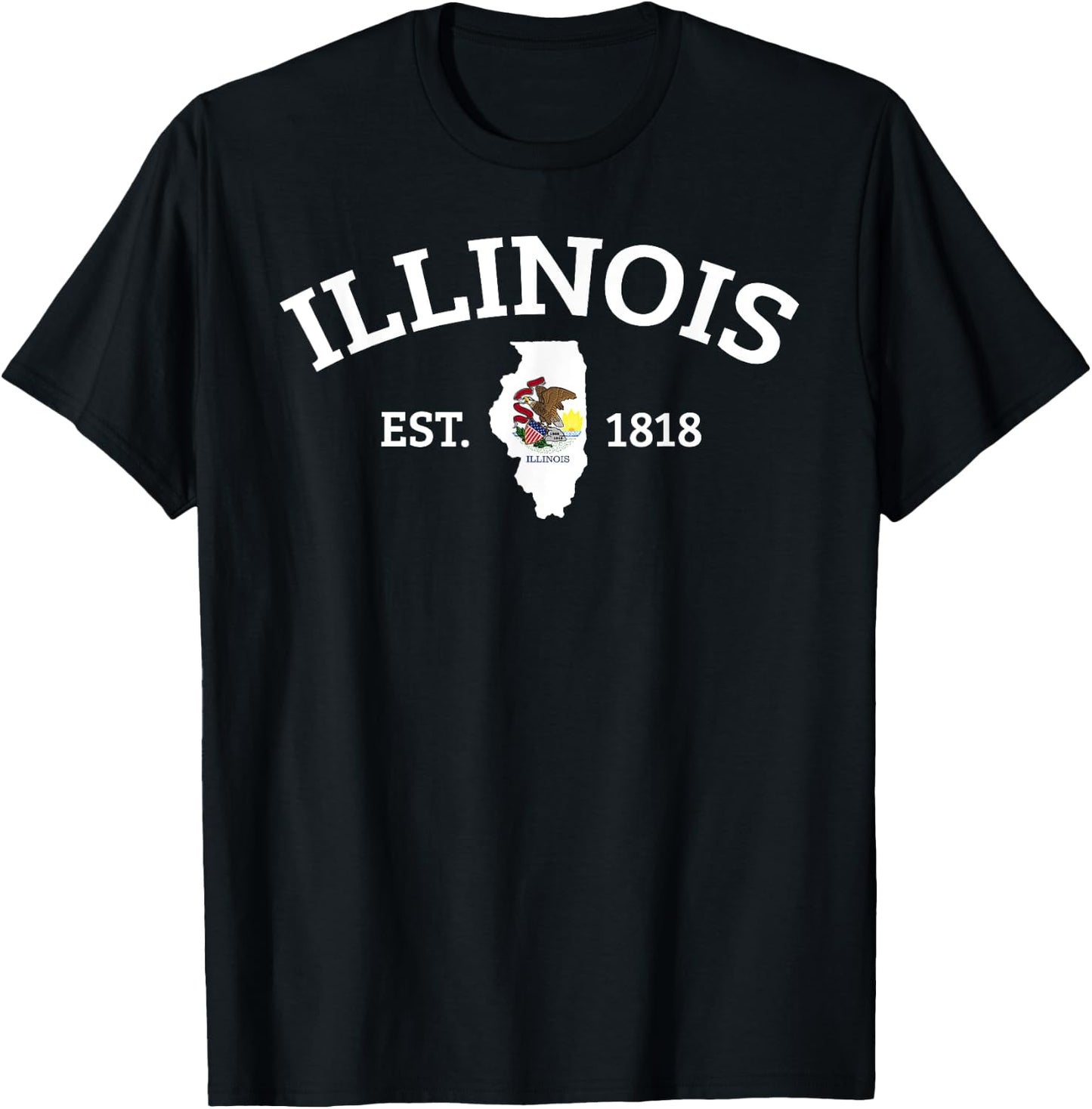 Illinois Lovers T-Shirt - T-Shirt | Black