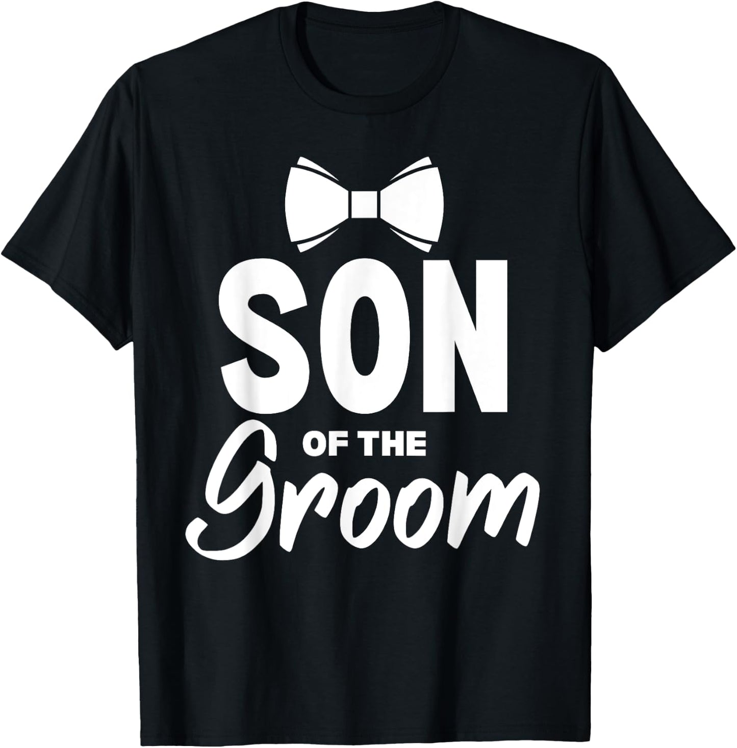Son of the Groom Wedding Party Family Costume T-Shirt - T-Shirt | Black
