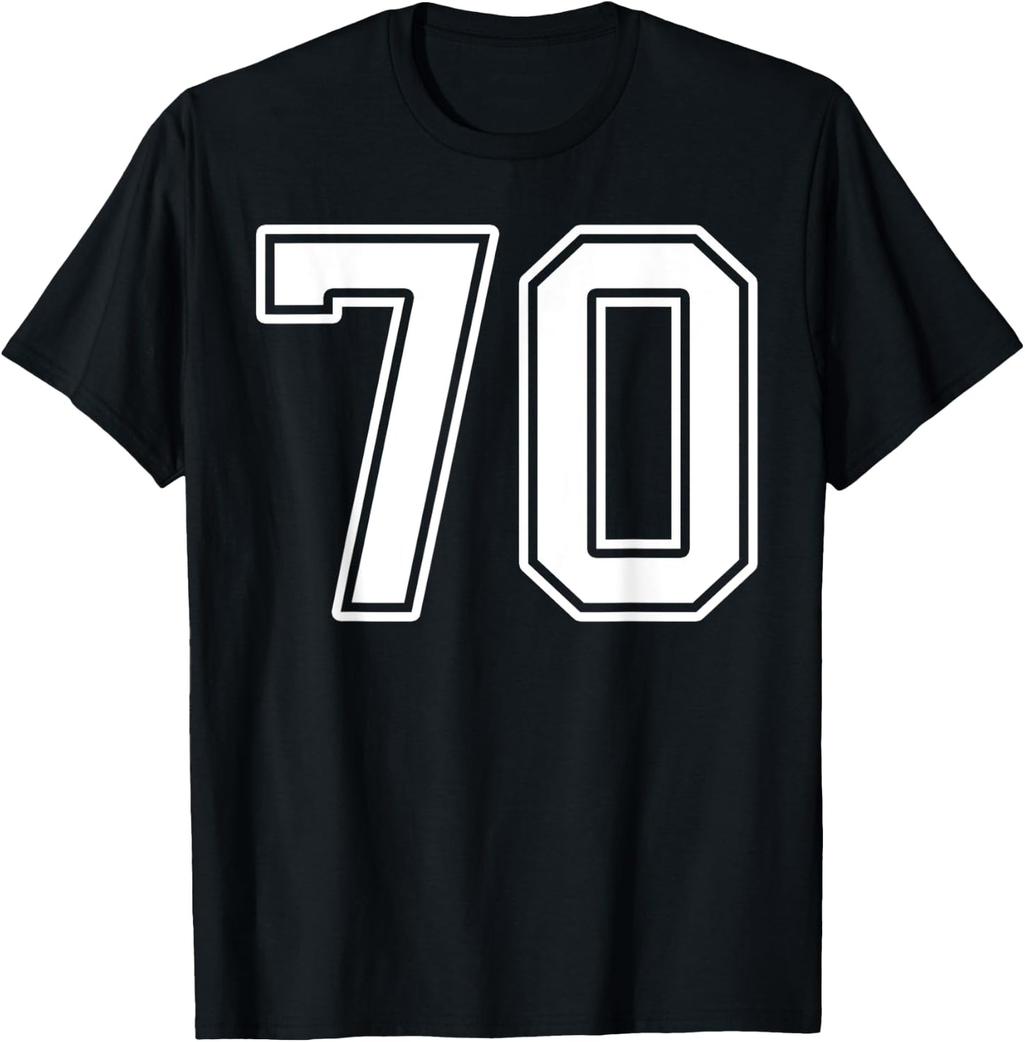 Number 70 Fan Player Jersey Style #70 Men Women Kids T-Shirt - T-Shirt | Black
