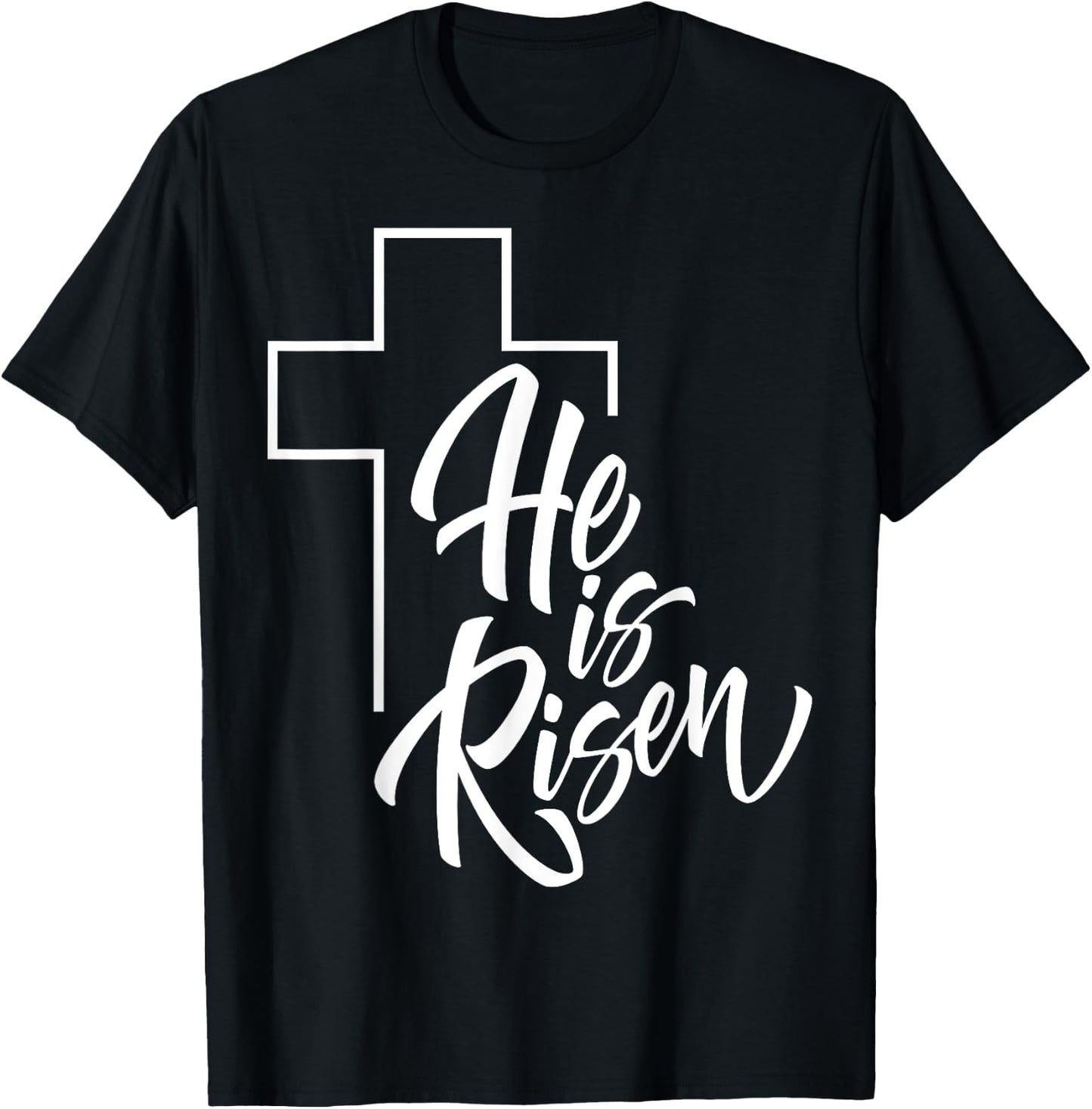 He Is Risen | Easter Jesus T-Shirt - T-Shirt | Black