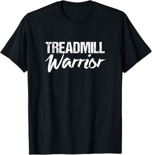 Treadmill Machine | Treadmill Warrior T-Shirt - T-Shirt | Black