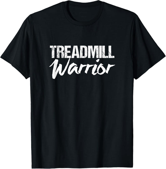 Treadmill Machine | Treadmill Warrior T-Shirt - T-Shirt | Black