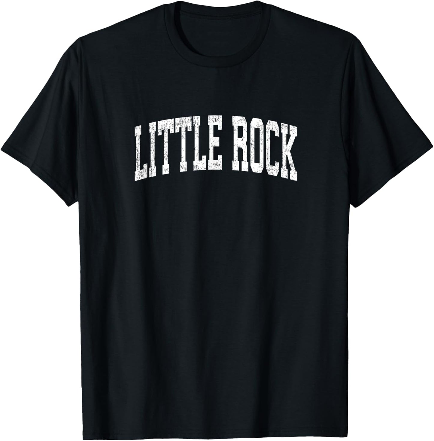 Little Rock Arkansas AR Vintage Athletic Sports Design T-Shirt - T-Shirt | Black