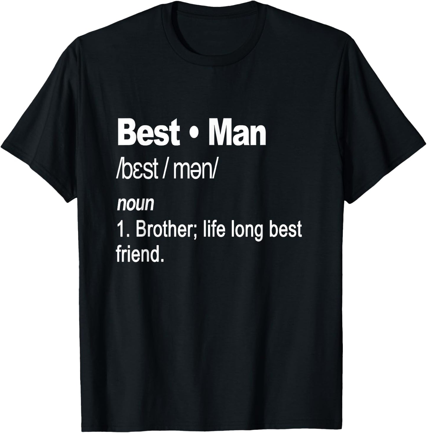Funny Best Man Apparel for Bachelor Party T-Shirt - T-Shirt | Black