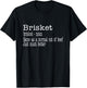 BBQ Brisket Texas Smoker Meat Pork Barbecue Brisket T-Shirt - T-Shirt | Black