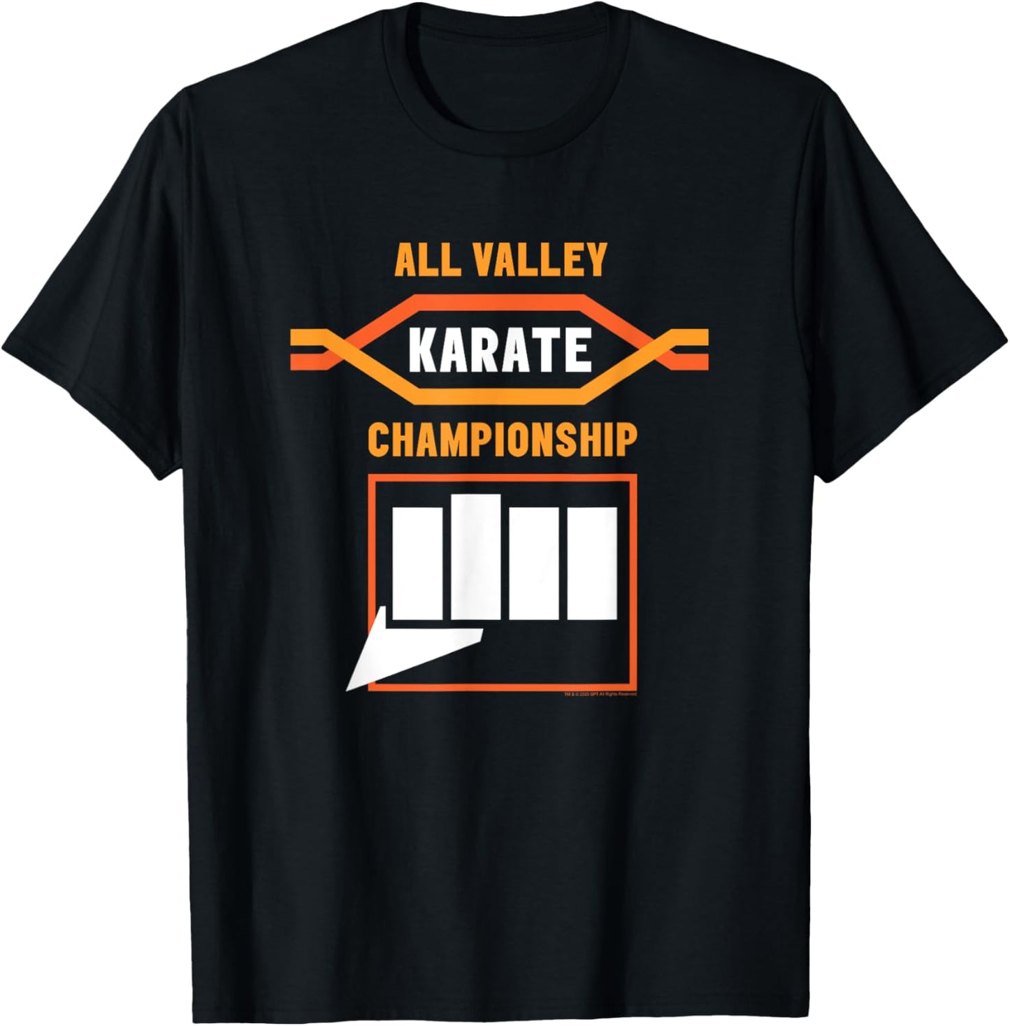Cobra Kai All Valley Logo and Fist T-Shirt - T-Shirt | Black