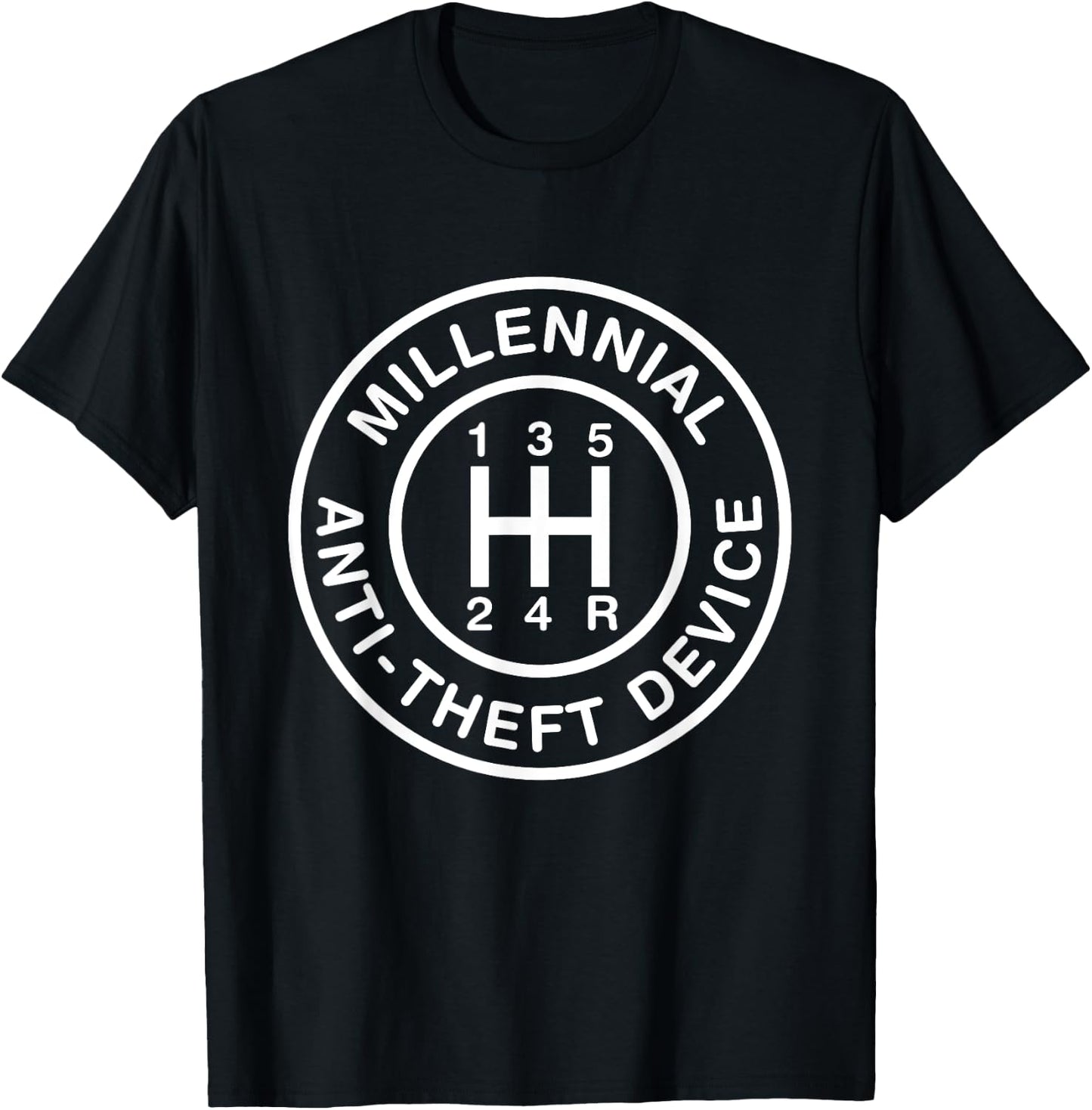 Funny Mechanic Race Car Driver Millennial Anti Theft Device T-Shirt - T-Shirt | Black