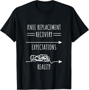 Operation Knee Head Set | Recovery Expectations T-Shirt - T-Shirt | Black