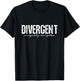 Canny Geek Divergent Uniquely Complex - Black, -Adults, Short Sleeve, Modern, Letter Print, Sports, Maternity, Traveling T-Shirt - T-Shirt | Black